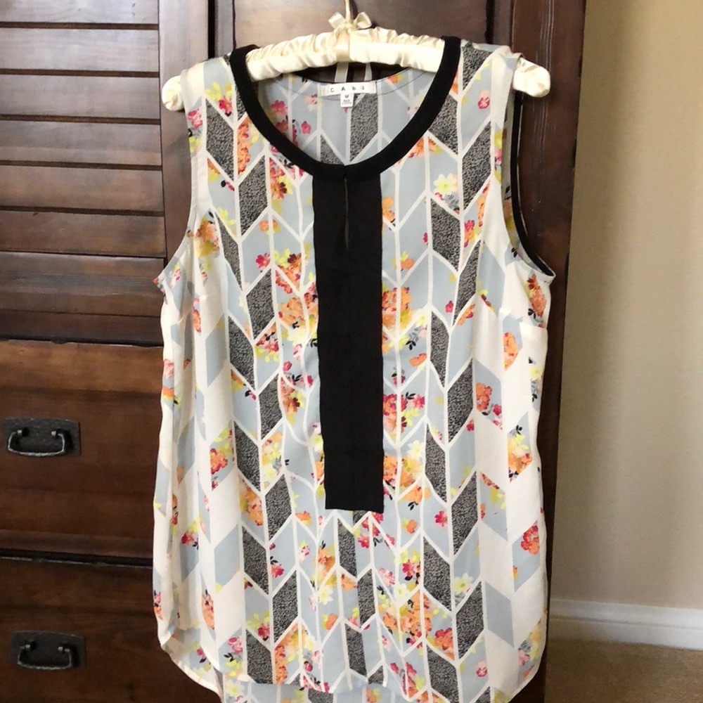 Cabi #249 Grosgrain Sleeveless Tunic